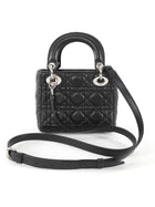 Dior Black Cannage Quilted Leather Mini Lady Dior Mini