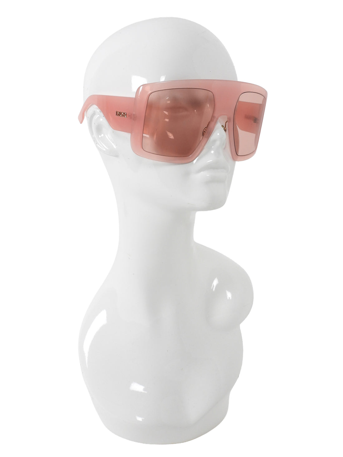Dior Pink Vintage XL Pink Shield Mask Sunglasses