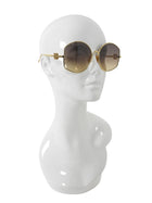 Loewe Gold Oversized Anagram Gradient Lens Sunglasses
