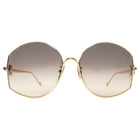 Loewe Gold Oversized Anagram Gradient Lens Sunglasses