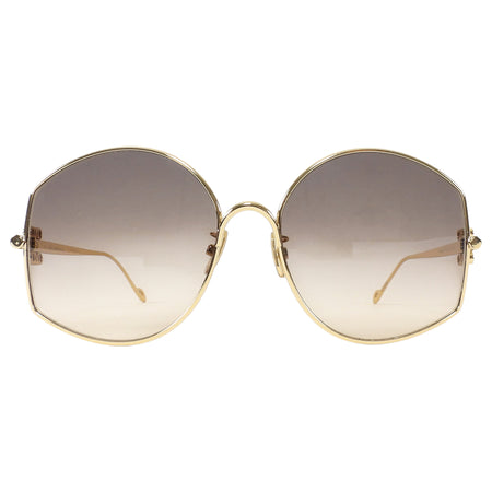 Loewe Gold Oversized Anagram Gradient Lens Sunglasses