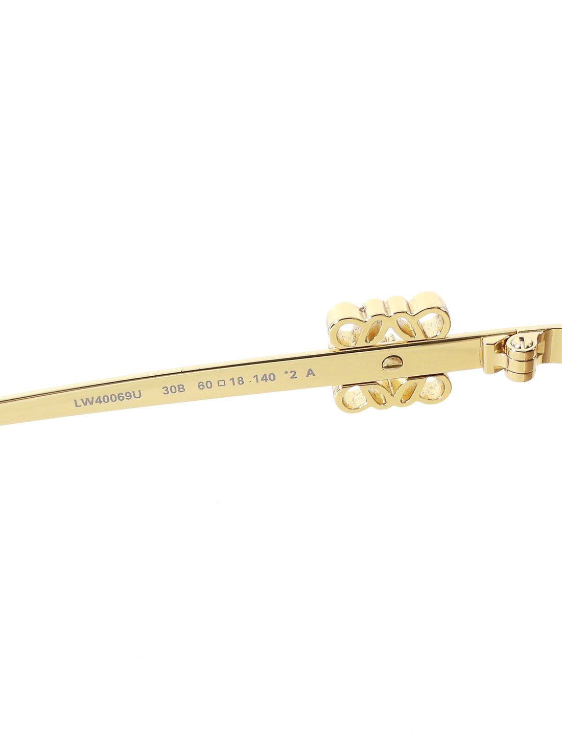 Loewe Gold Oversized Anagram Gradient Lens Sunglasses