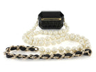 Chanel B21 Black Resin Crystal Pearl Airpods Pro Holder Bag