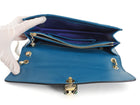 Bvlgari Teal Blue Medium Serpenti Forever Flap Bag