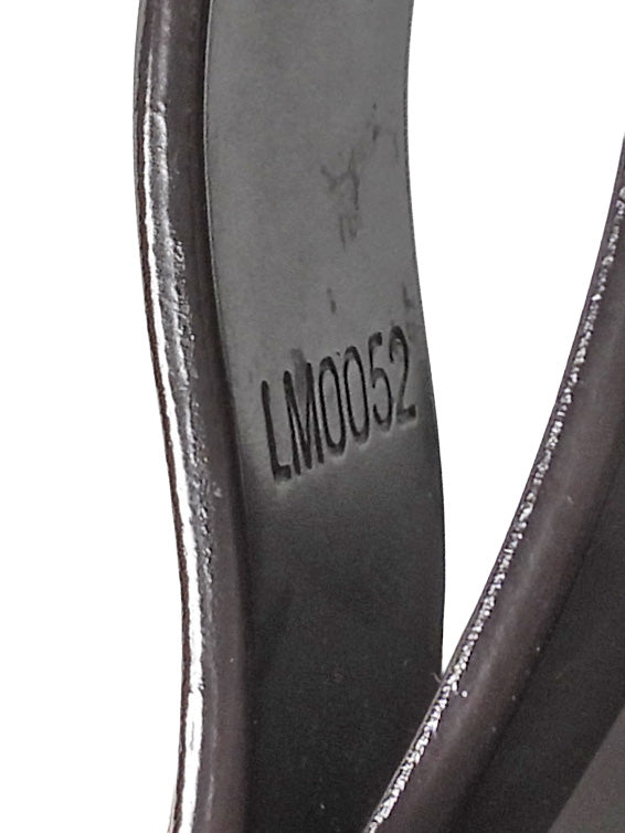 Louis Vuitton Brown Smooth Embossed Leather Glace Ray Belt Pouch Bag