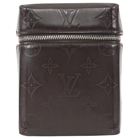 Louis Vuitton Brown Smooth Embossed Leather Glace Ray Belt Pouch Bag