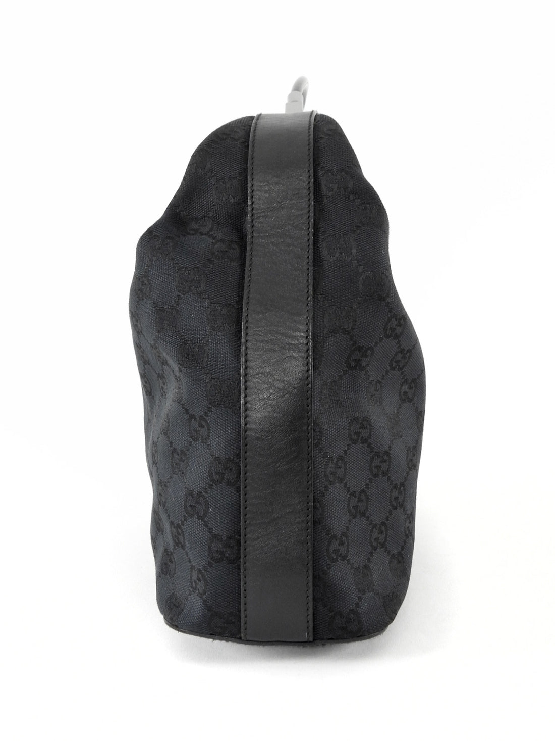 Gucci Tom Ford Vintage Black GG Monogram Canvas Hobo Bag