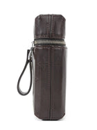 Louis Vuitton Brown Smooth Embossed Leather Glace Ray Belt Pouch Bag