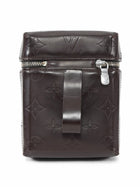 Louis Vuitton Brown Smooth Embossed Leather Glace Ray Belt Pouch Bag