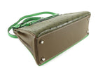 Hermes Green Tri-Color Ostrich Kelly Retourne 32 Handbag PHW