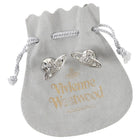 Vivienne Westwood Silver Silvertone Metal Orb Crystal Cufflinks