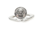 Vivienne Westwood Silver Silvertone Metal Orb Crystal Cufflinks