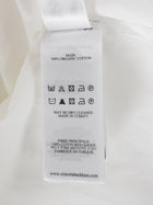Victoria Beckham White Cotton Button Down Shirt with Strap Across Back - M
