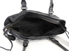 Balenciaga Black Le City Black Lambskin East West Shoulder Bag