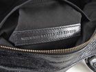 Balenciaga Black Le City Black Lambskin East West Shoulder Bag