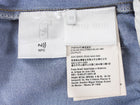Miu Miu Blue Denim Logo Embroidered Flowing Shorts -  S / 38