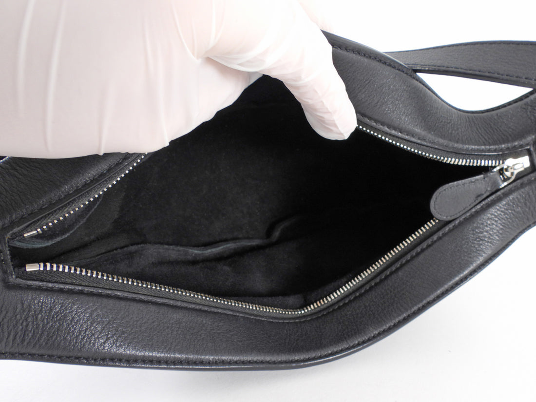 The Row Black Small Slouchy Banana Bag Small