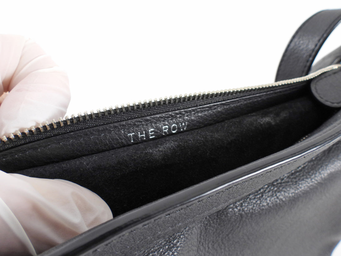 The Row Black Small Slouchy Banana Bag Small