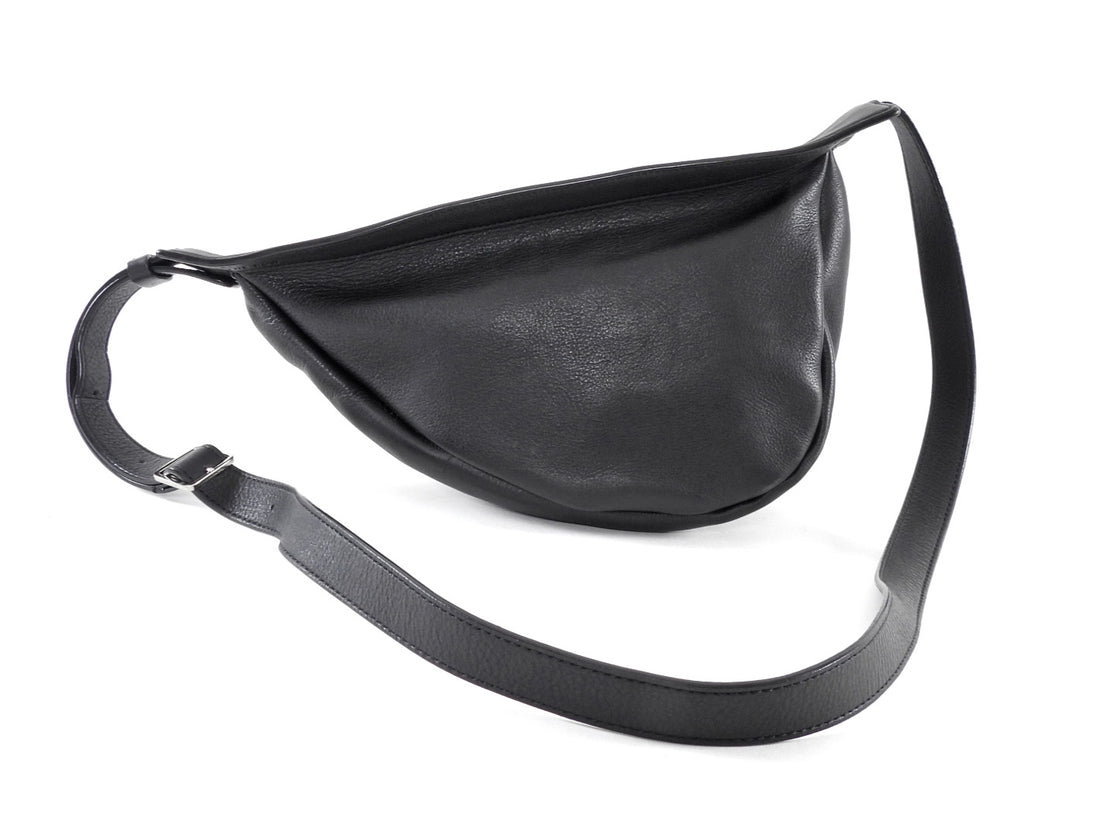 The Row Black Small Slouchy Banana Bag Small