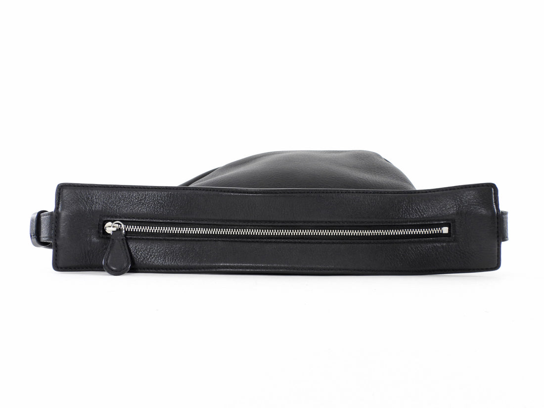 The Row Black Small Slouchy Banana Bag Small