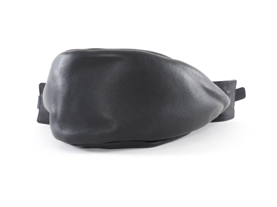 The Row Black Small Slouchy Banana Bag Small