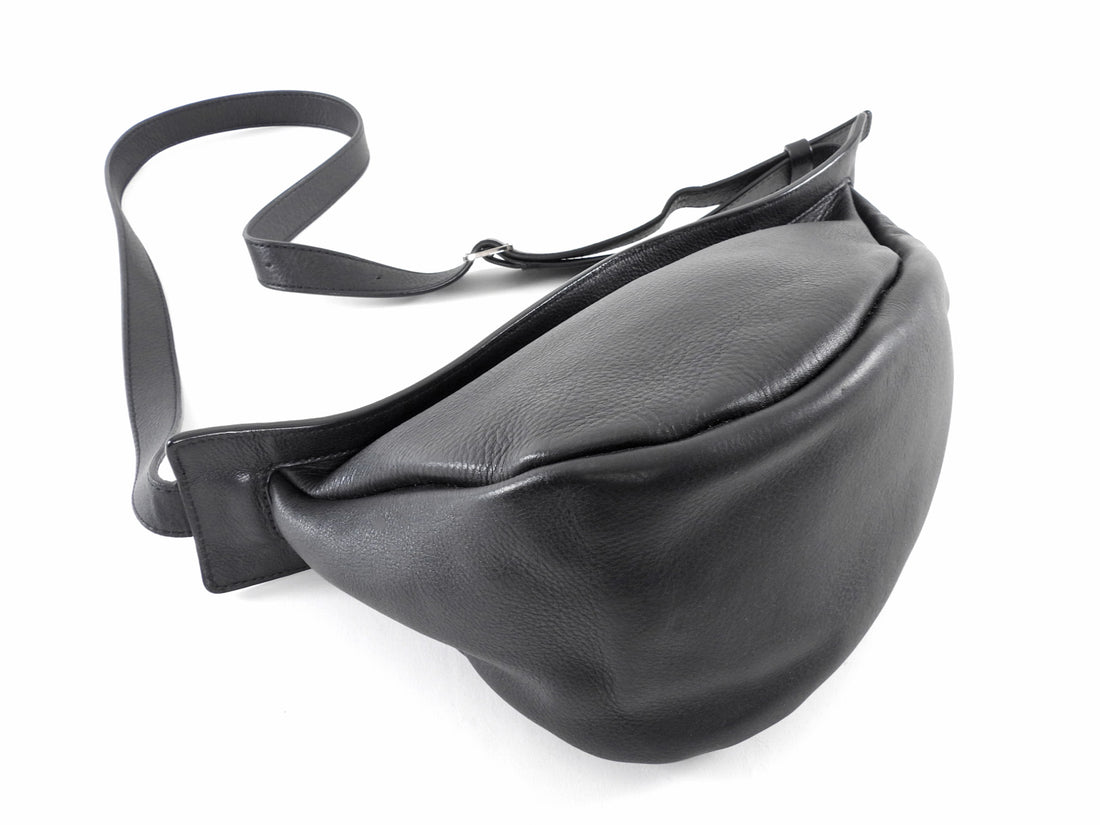 The Row Black Small Slouchy Banana Bag Small