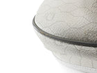 Christian Dior Vintage White Honeycomb Coated Canvas and Grey Leather Small Messenger Shoulder Bag