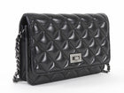 Chanel Black Aged Calfskin 2.55 Reissue Wallet on Chain Bag