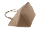 The Row Taupe Grained Leather Park Tote Three