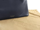 Burberry Navy Leather and Check Large Banner Two Way Tote Bag