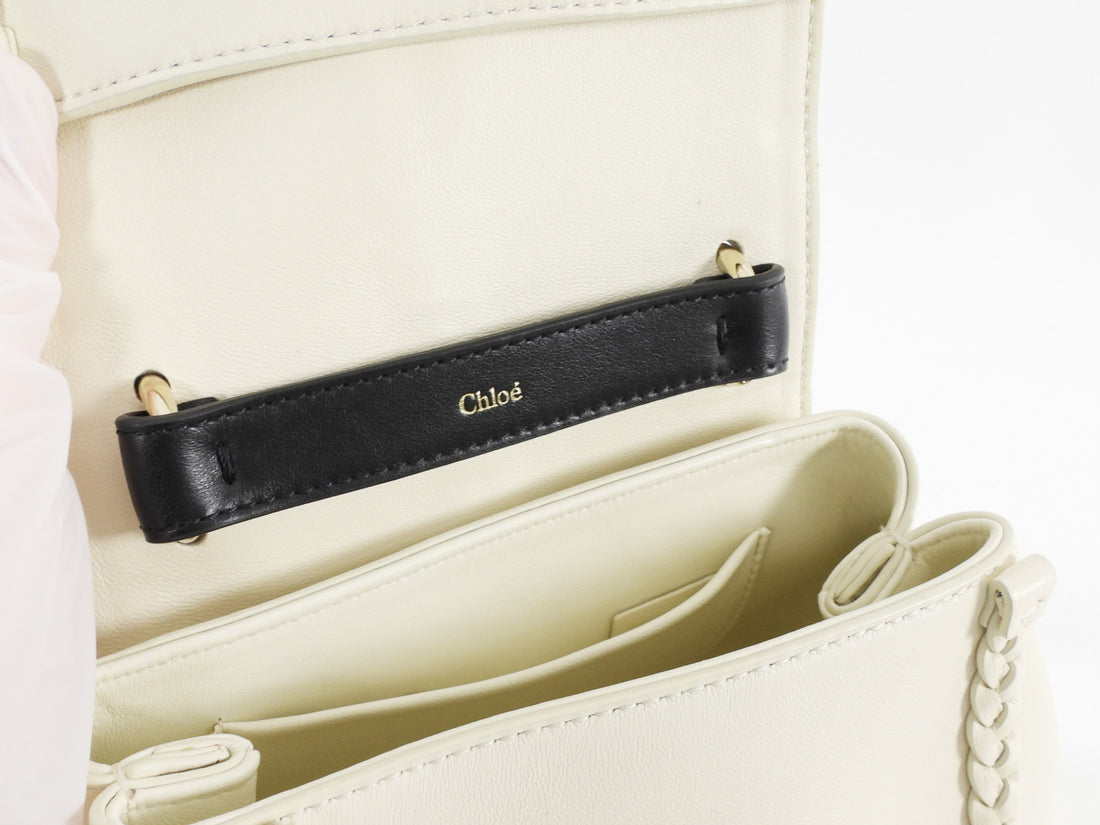 Chloe Ivory Leather Mini Penelope Two Way Shoulder Bag