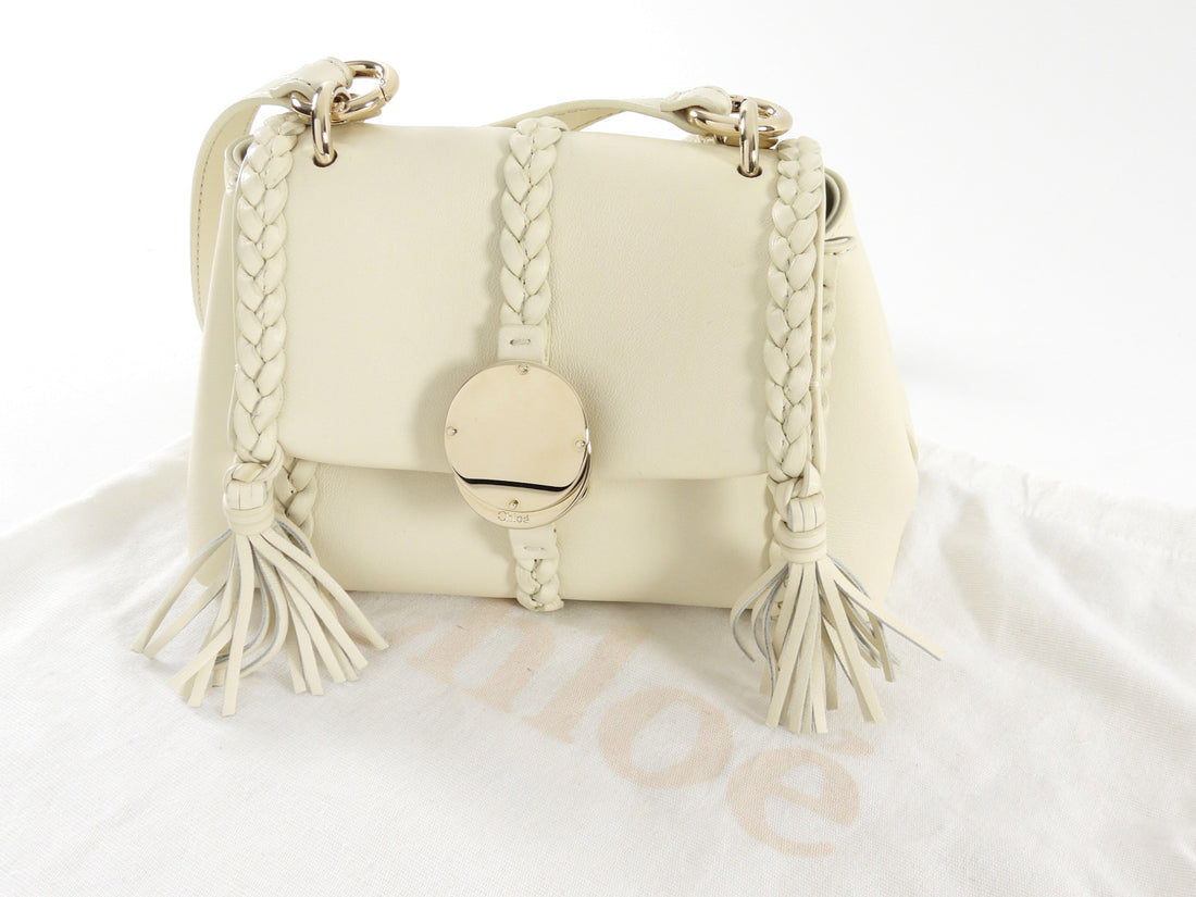 Chloe Ivory Leather Mini Penelope Two Way Shoulder Bag