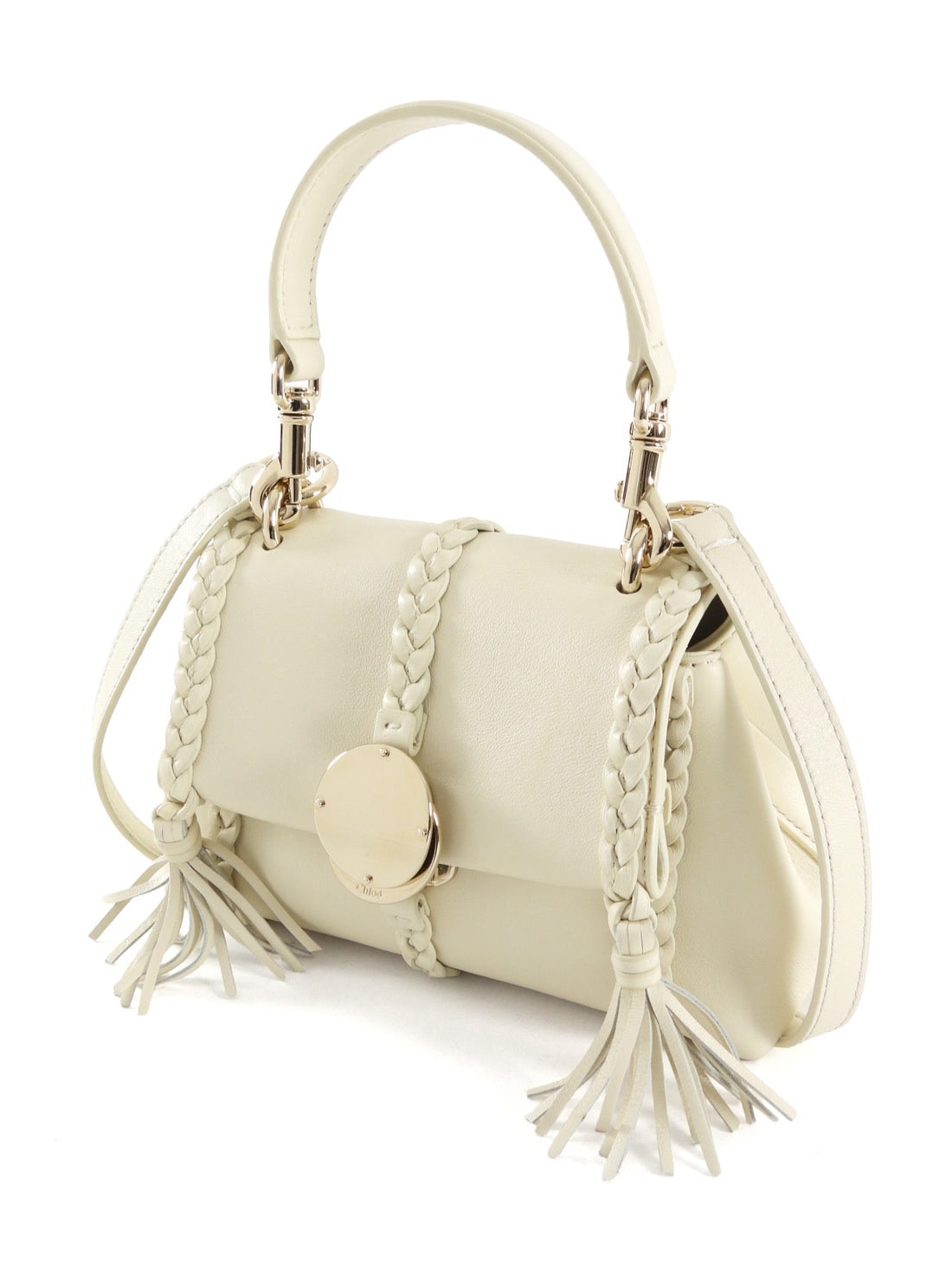Chloe Ivory Leather Mini Penelope Two Way Shoulder Bag