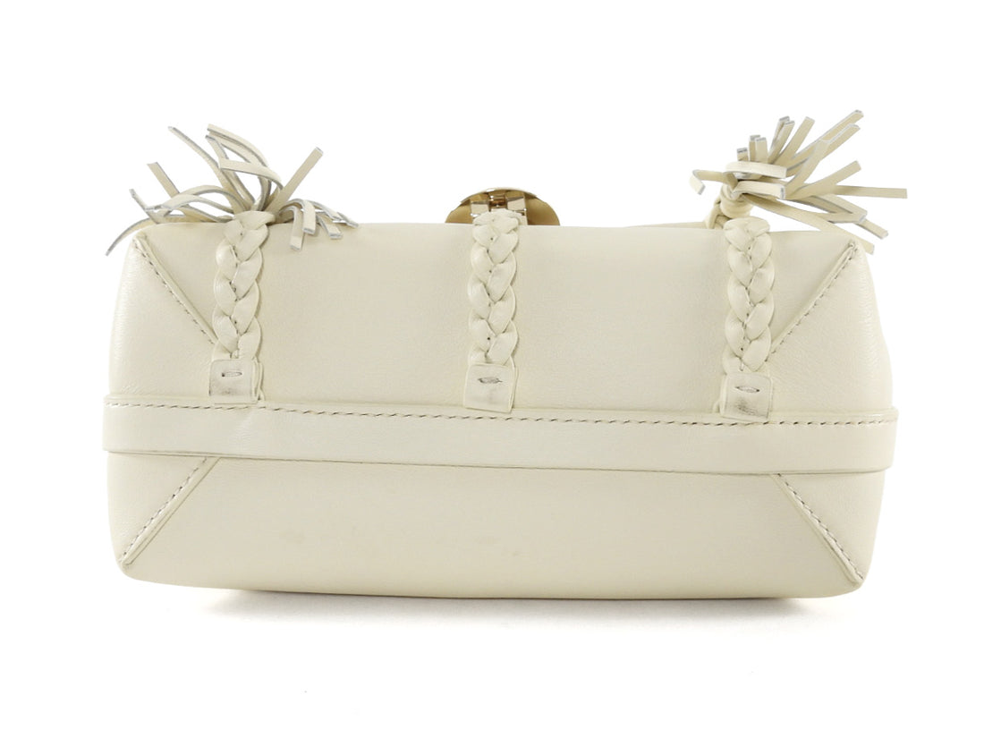 Chloe Ivory Leather Mini Penelope Two Way Shoulder Bag