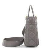 Dior Lady Dior Greige My ABC Cannage Quilted Leather Small Bag GHW