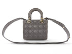 Dior Lady Dior Greige My ABC Cannage Quilted Leather Small Bag GHW