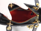Lady Dior Black Cannage Leather Medium Bag GHW