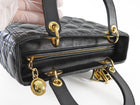 Lady Dior Black Cannage Leather Medium Bag GHW