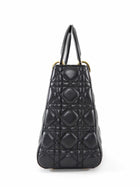 Lady Dior Black Cannage Leather Medium Bag GHW