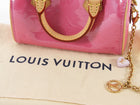 Louis Vuitton New Pink Monogram Vernis Nano Speedy Bag with Chain Strap