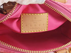 Louis Vuitton New Pink Monogram Vernis Nano Speedy Bag with Chain Strap