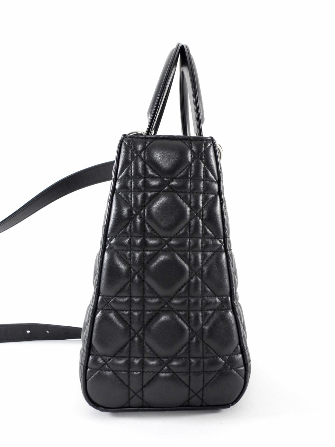 Lady Dior Black Cannage Leather Medium Bag SHW