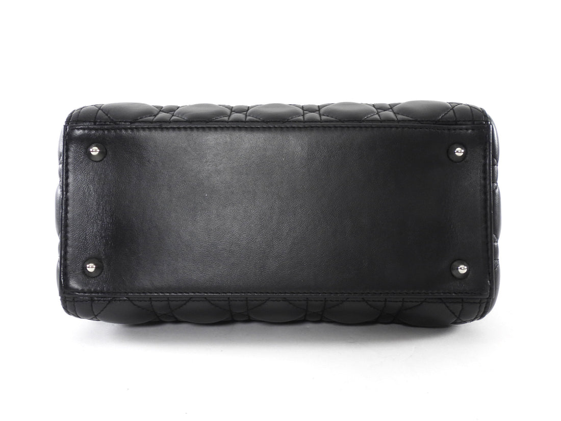 Lady Dior Black Cannage Leather Medium Bag SHW