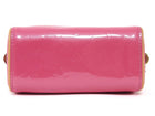 Louis Vuitton New Pink Monogram Vernis Nano Speedy Bag with Chain Strap