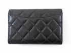 Chanel Black 2020 Caviar Leather Medium Classic Flap Wallet SHW Medium