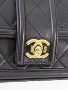 Chanel Black Medium Quilted Leather Elegant Medium CC Flap Bag