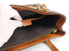 Celine Vintage Brown Macadame Coated Canvas Tote