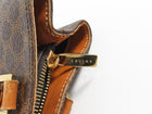 Celine Vintage Brown Macadame Coated Canvas Tote