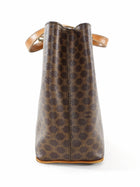 Celine Vintage Brown Macadame Coated Canvas Tote