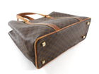 Celine Vintage Brown Macadame Coated Canvas Tote